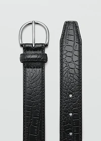 100% beaten leather belt