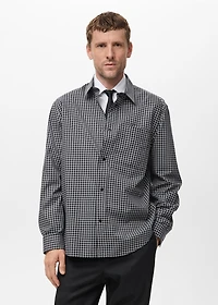 100% cotton relaxed-fit check shirt