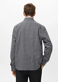 100% cotton relaxed-fit check shirt