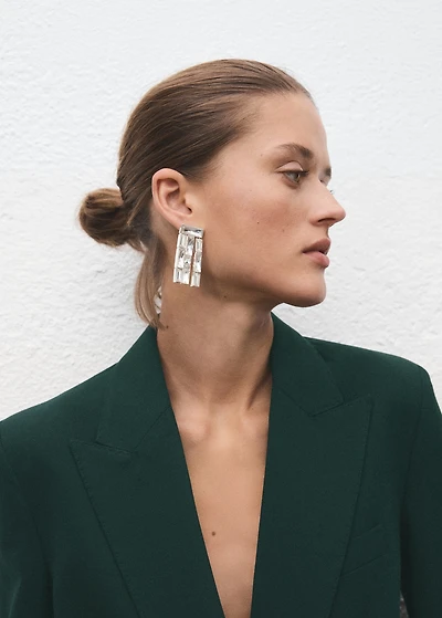 Double-breasted suit blazer