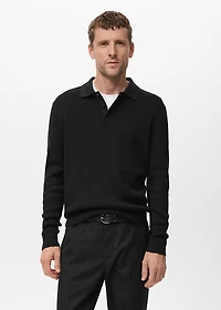 Cotton lyocell polo shirt