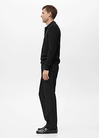 Cotton lyocell polo shirt