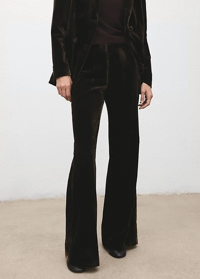 Velvet suit pants