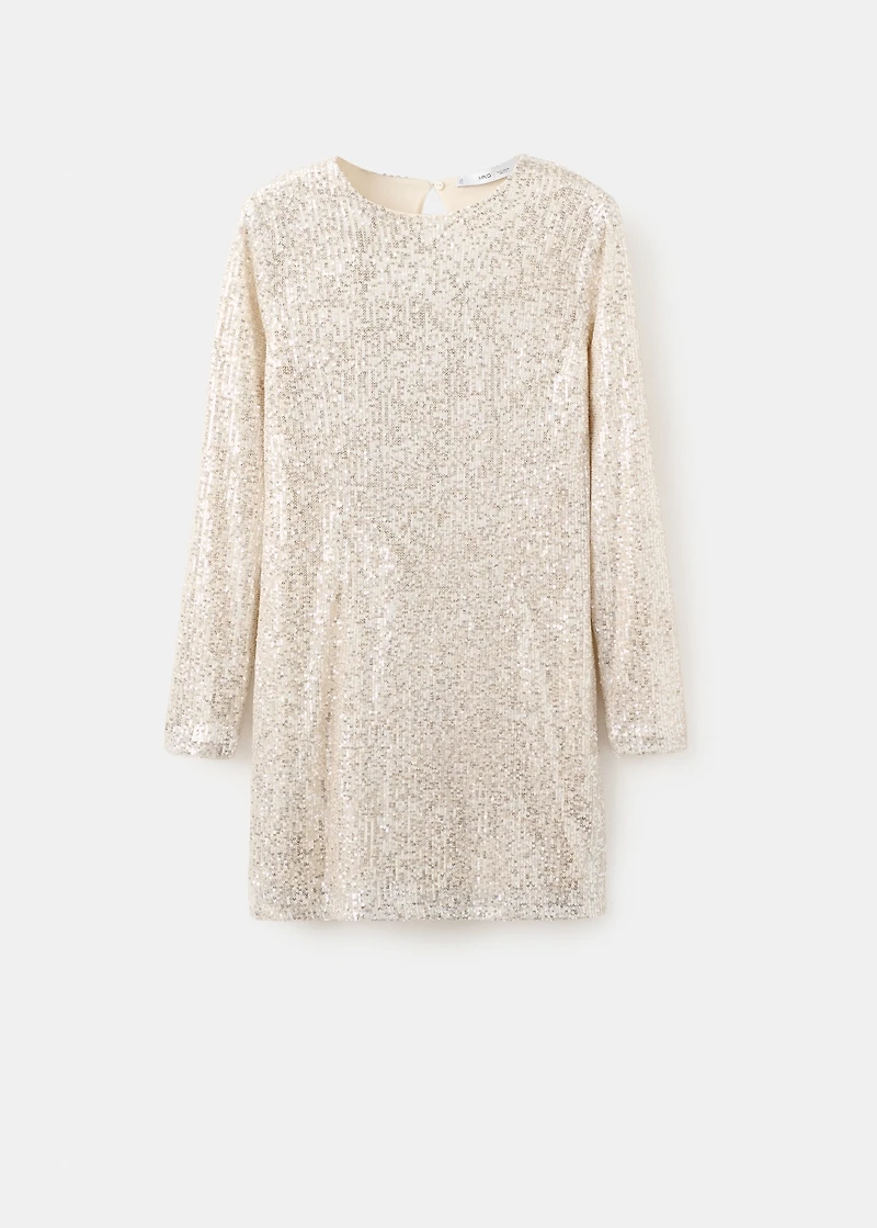 Short dress with sequins