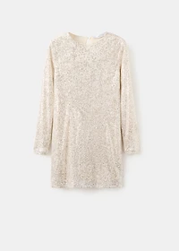 Short dress with sequins