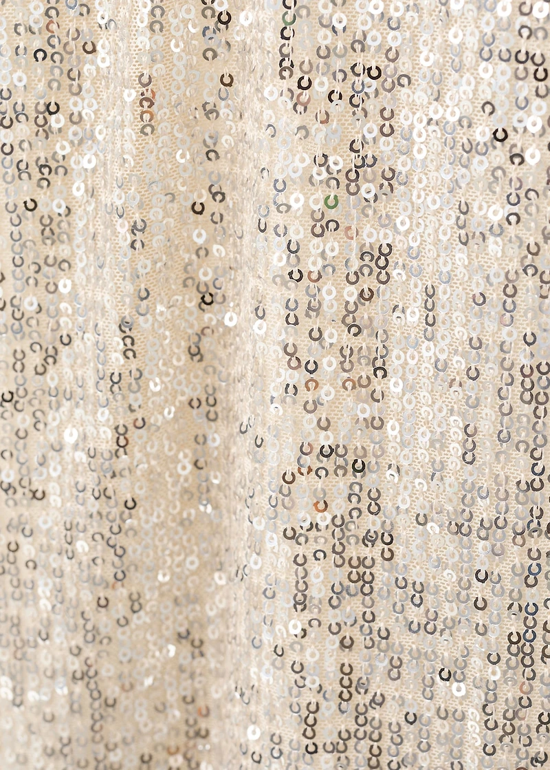 Short dress with sequins