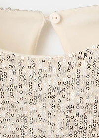 Short dress with sequins