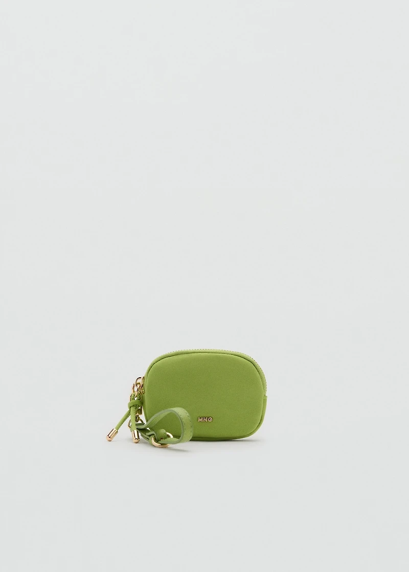 Nylon purse with zip