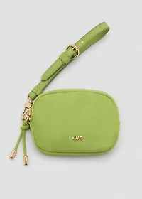 Nylon purse with zip