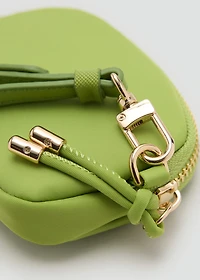 Nylon purse with zip