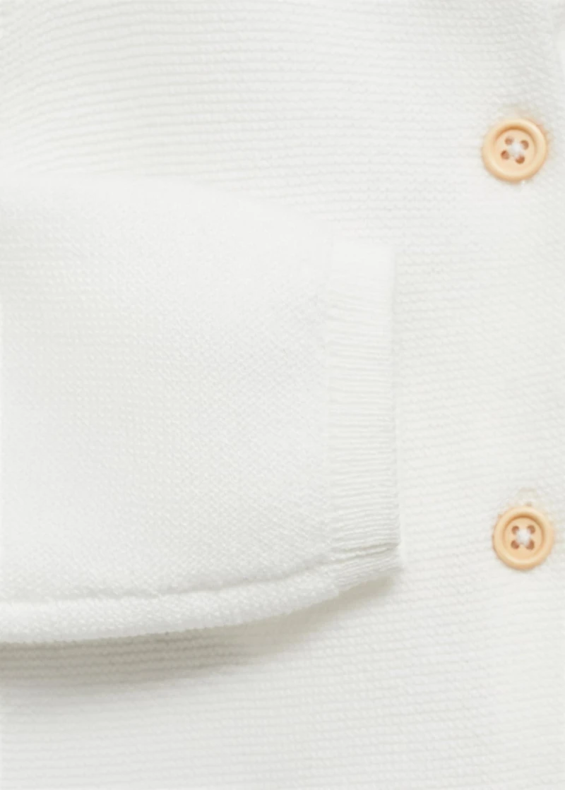 Knitted button cardigan