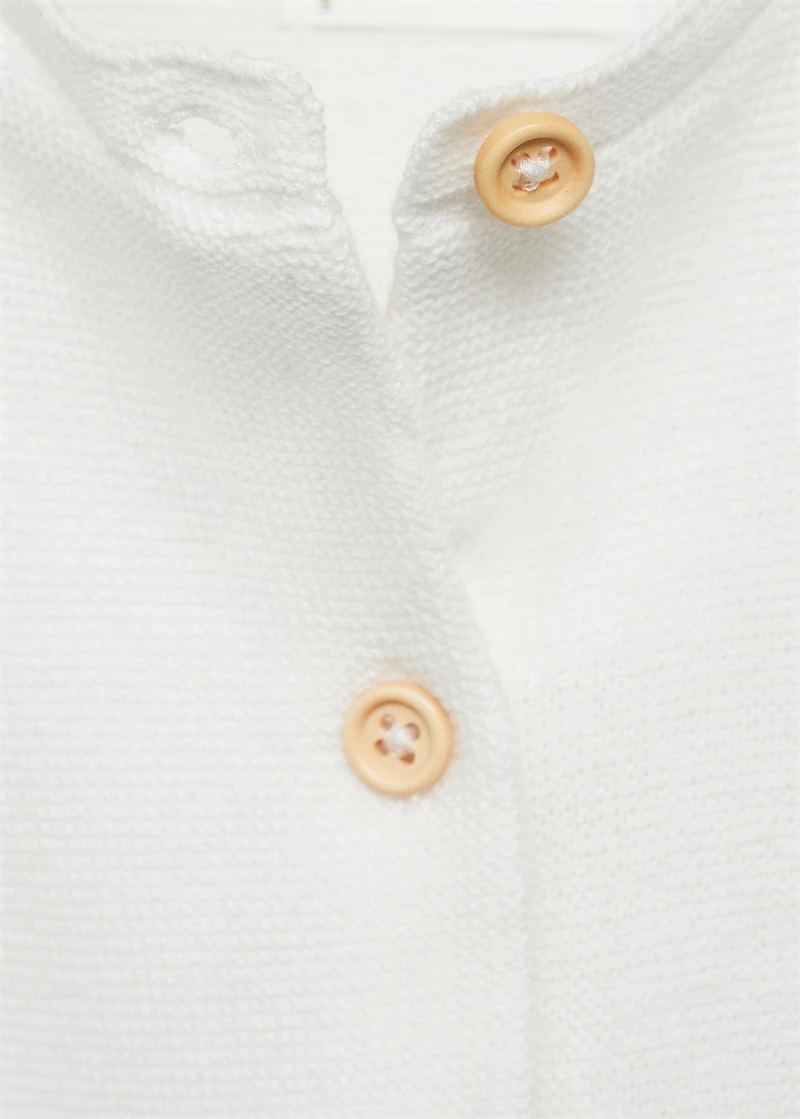 Knitted button cardigan