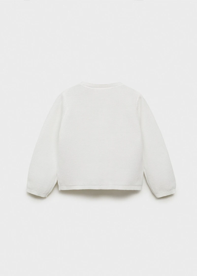 Knitted button cardigan