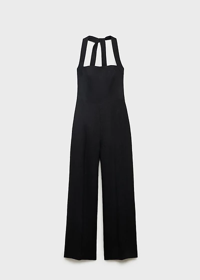 Linen halter jumpsuit