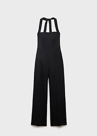 Linen halter jumpsuit