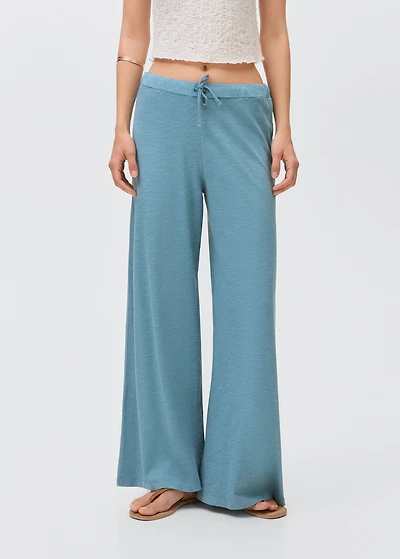 Cotton jogger-style trousers