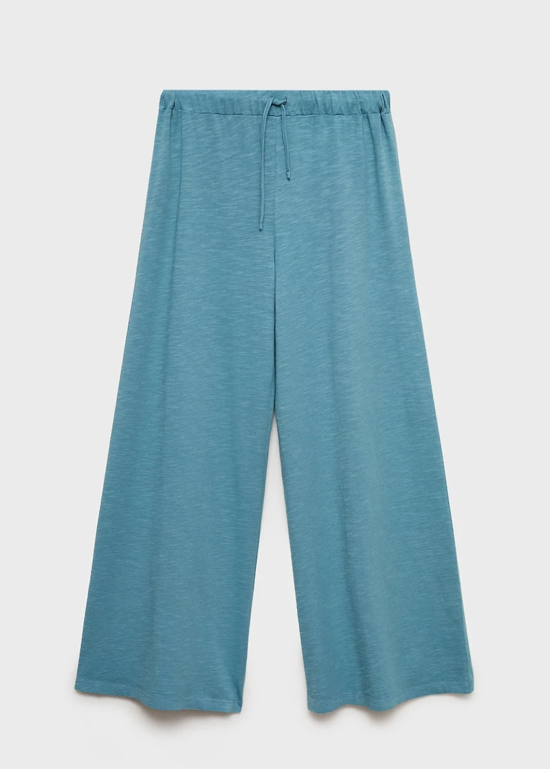 Cotton jogger-style trousers