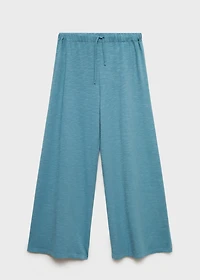 Cotton jogger-style trousers