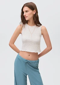 Cotton jogger-style trousers