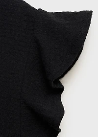 Ruffled-sleeve blouse