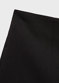 High-waist straight shorts