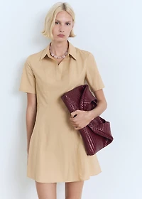 Cotton shirt dress