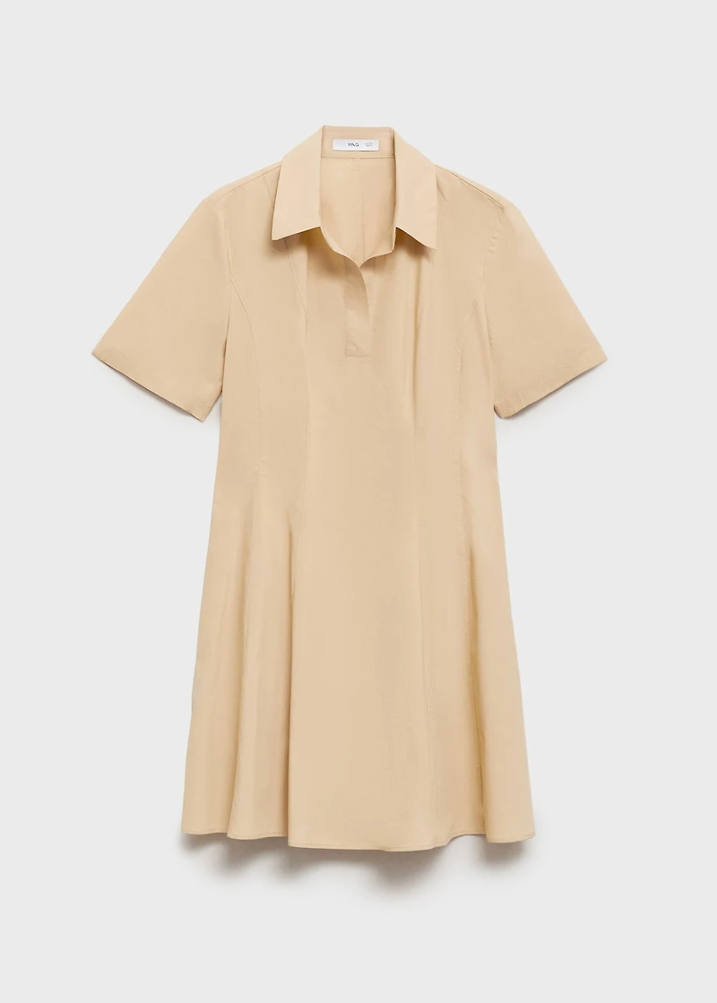 Cotton shirt dress