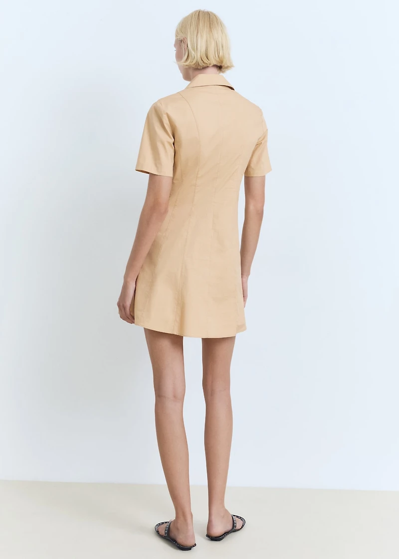 Cotton shirt dress