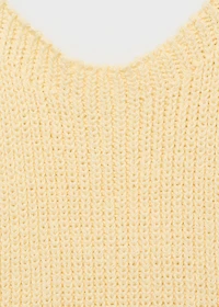 Halter-neck knitted top
