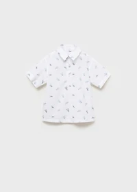 Printed short-sleeved shirt