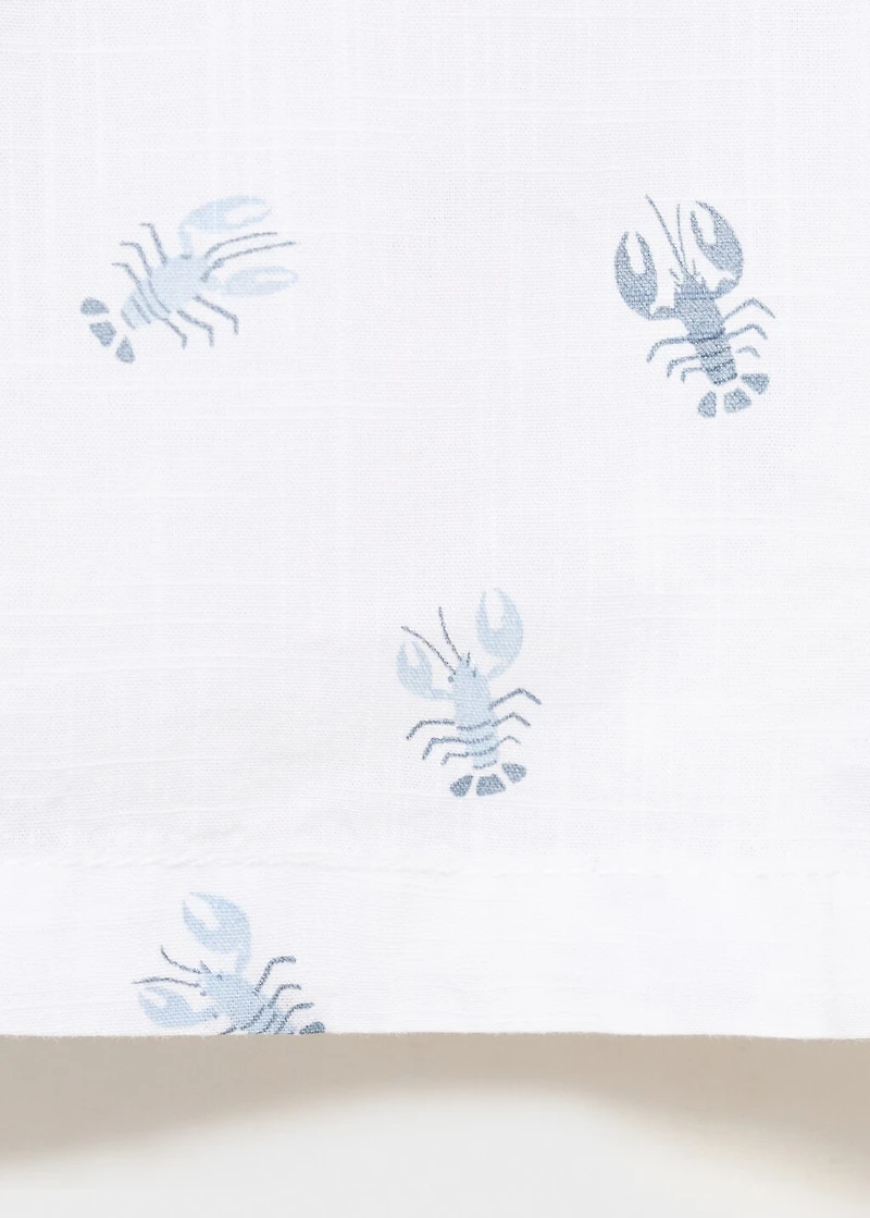 Printed short-sleeved shirt