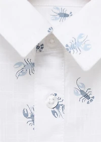 Printed short-sleeved shirt