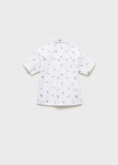 Printed short-sleeved shirt