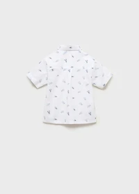 Printed short-sleeved shirt