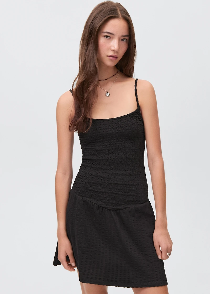 Ruched straps dress