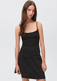 Ruched straps dress