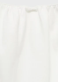 Cotton t-shirt with flower detail