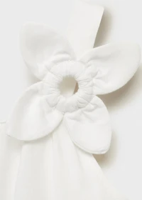 Cotton t-shirt with flower detail