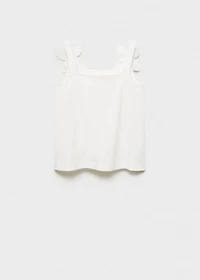 Cotton t-shirt with flower detail