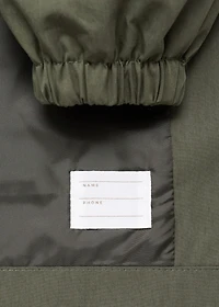 Pocket safari-style trench