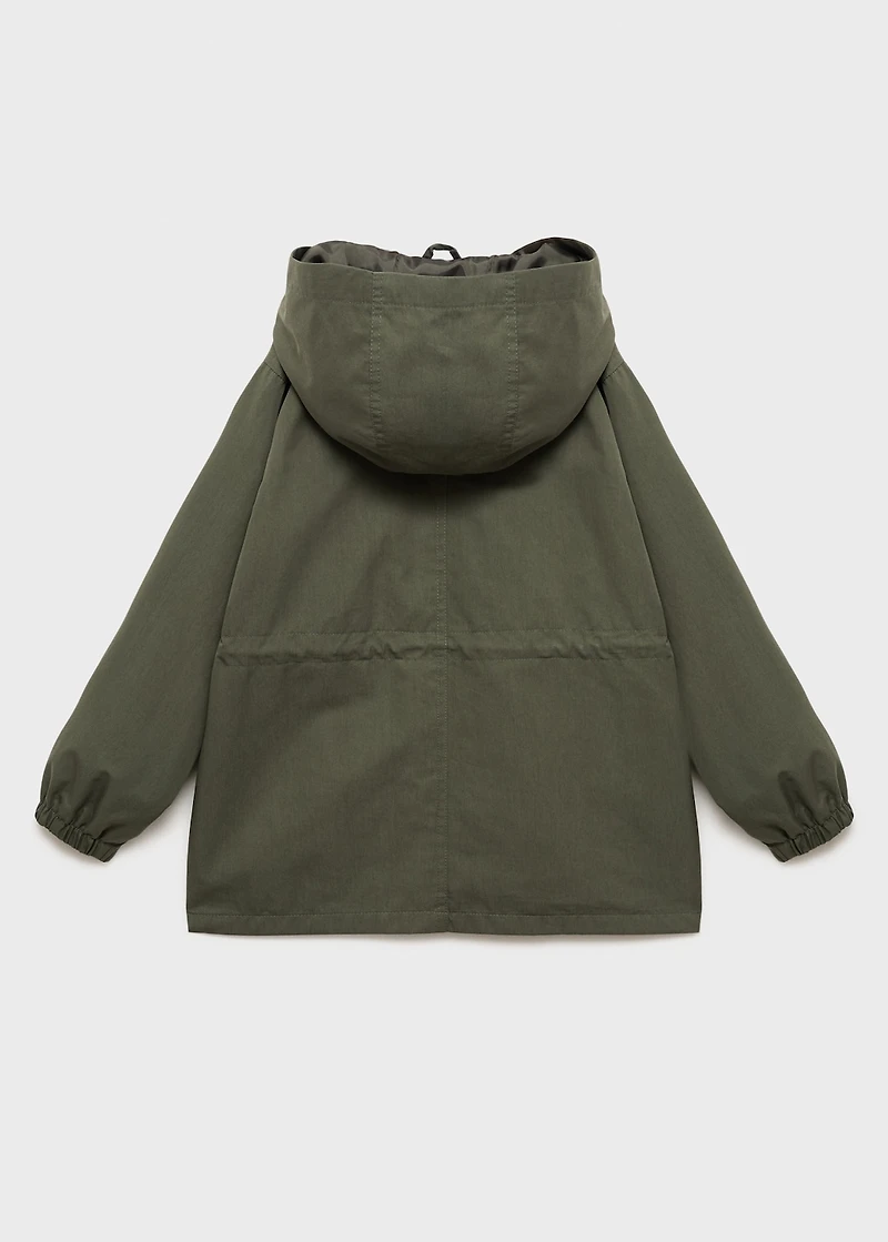 Pocket safari-style trench