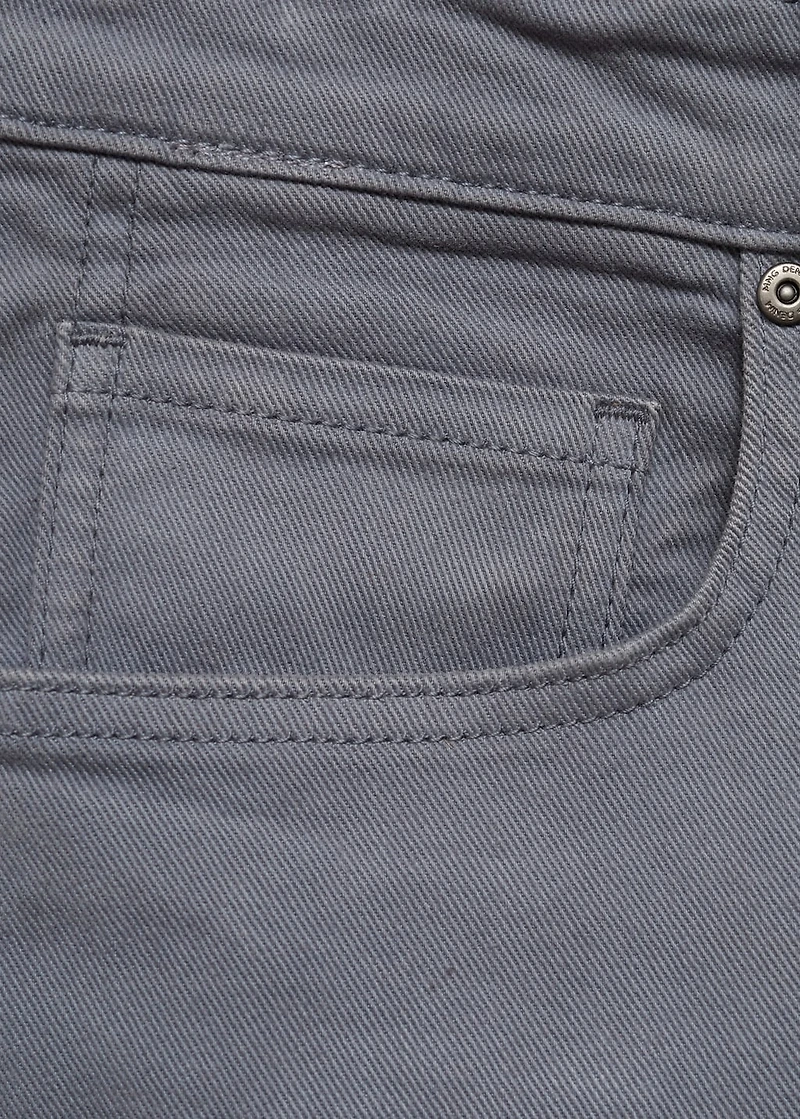 Slim-fit denim bermuda shorts