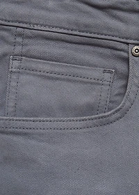 Slim-fit denim bermuda shorts