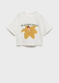 Embroidered short-sleeved t-shirt