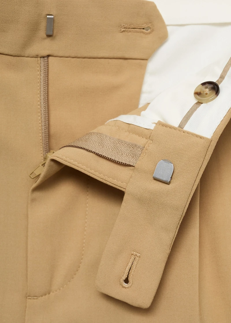 Boston regular-fit suit pants