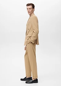 Boston regular-fit suit pants