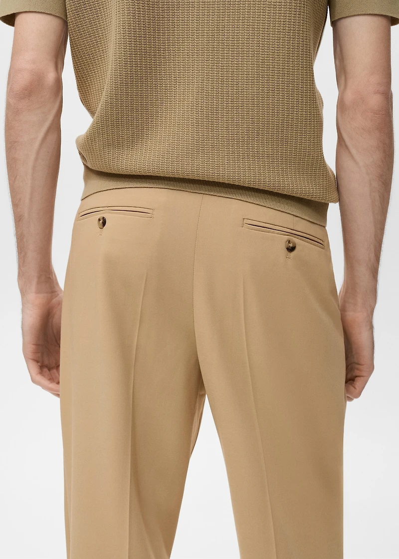 Boston regular-fit suit pants