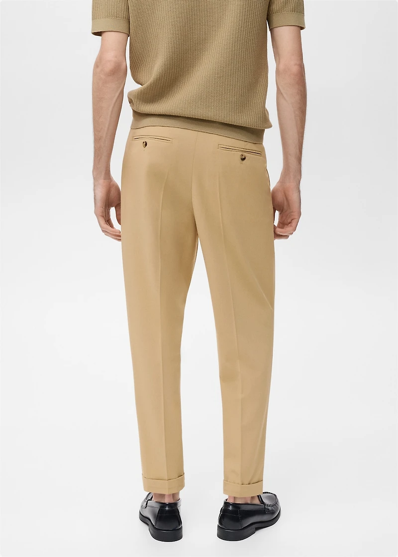 Boston regular-fit suit pants