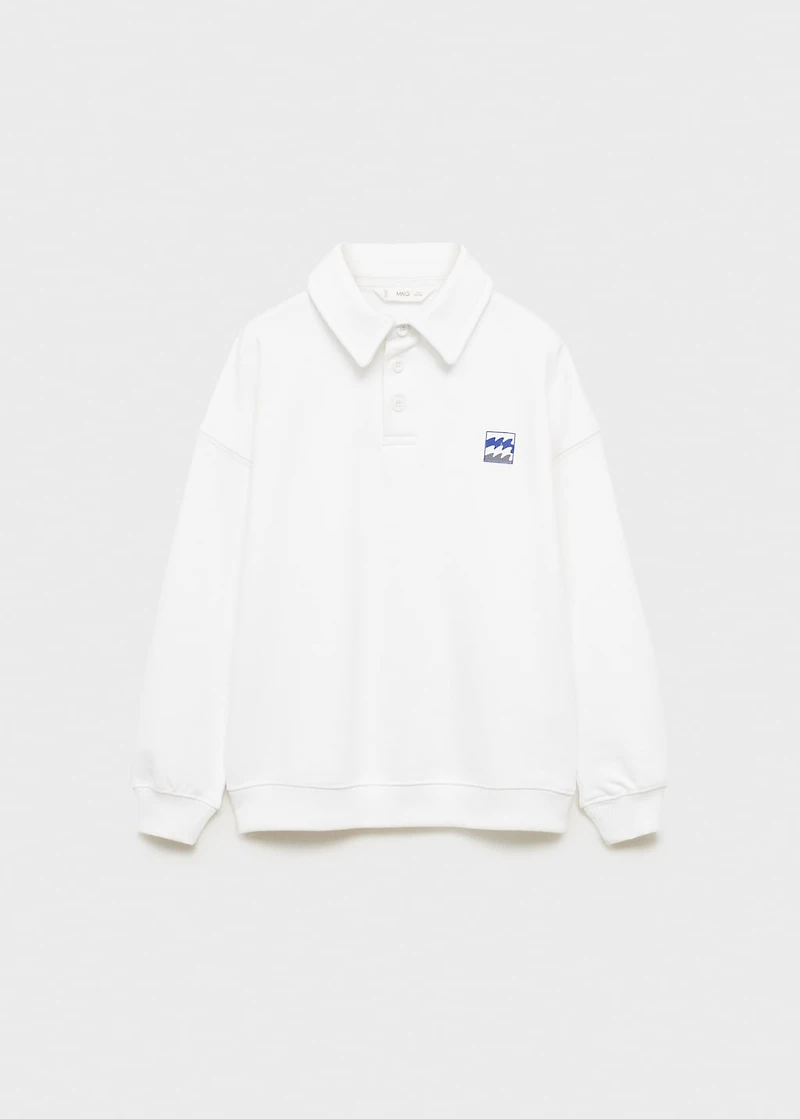 Printed cotton sweatshirt