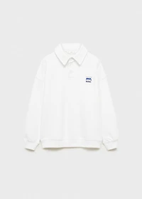 Printed cotton sweatshirt